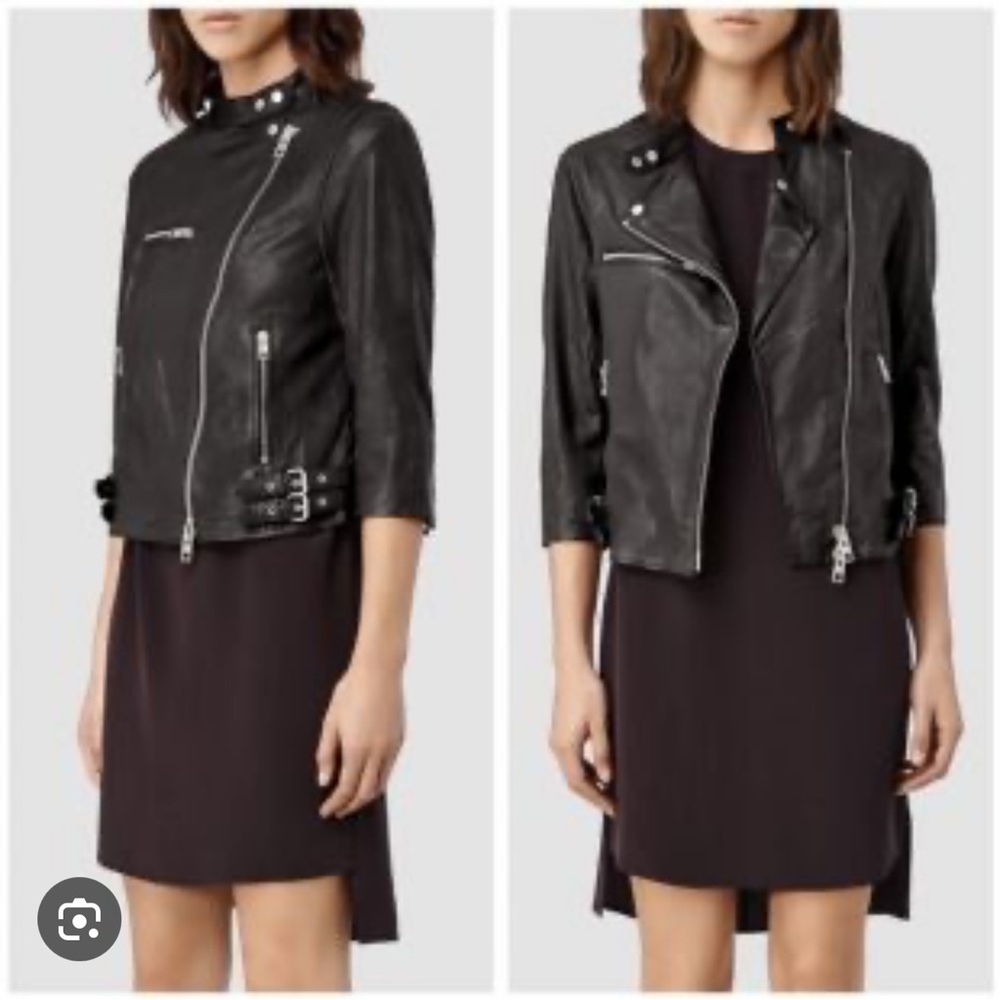 All Saints Leather Moto Jacket